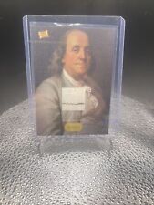 Ben Franklin Handwritten Relic Note 2023 Pieces Of The Past Canvas picture