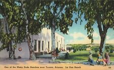 1948 ARIZONA CARD: VIEW OF PEOPLE LA OSA DUDE RANCH TUCSON, AZ picture