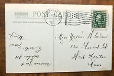 1913 postcard with 1ct gree Washington 13 star flag cancel picture