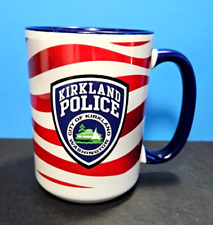 Kirkland Police Coffee Mug City of Kirkland Washington red white and blue picture