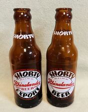2  Vintage Late 40’s-early 50’s Rhinelander “Shorty” 7oz Beer Bottles (EMPTY) picture