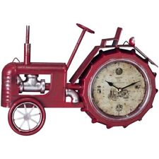 Red Tractor Wall Clock picture
