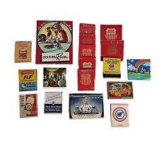 Vintage Matchbooks Advertising Restaurants Cock N Bull Railroad Medicine Hunts picture