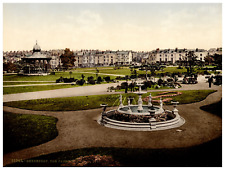 England. Devonport. The Park. Vintage photochrome by P.Z, photochrome Zurich  picture
