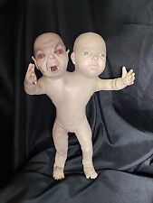 Vintage 2007 Dillon Two Headed Zombie Baby Halloween Decoration Prop 15.5