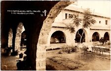 Exterior Patio of Hotel Valles San Luis Potosi Mexico 1950s RPPC Postcard Photo picture