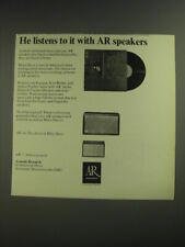 1974 AR Acoustic Research AR-3a and AR-7 Speakers Advertisement - Miles Davis picture