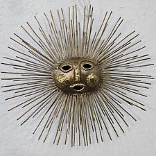 TALLERES EMAUS Mexican  Vintage Bronze Sun Sculpture Wall Decoration 16