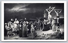 Postcard Christian Art Christ on cross at Calvary 3W picture