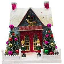 Cody Foster Merry & Bright Glitter Chalet Christmas House HOU-287 picture