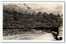 Washington Utah UT Postcard Entering Zion National Park c1940's RPPC Photo picture