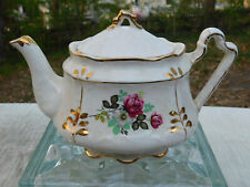 Antique Vintage Arthur Wood Teapot England 5146 Floral & Gold Trim picture