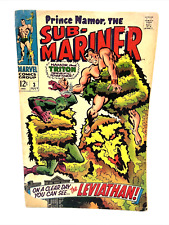SUB-MARINER #3 1968 SILVER AGE SHINY COVERS JOHN BUSCEMA ART TRITON PLANTMAN picture
