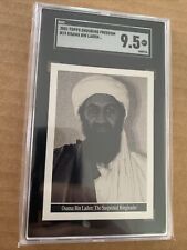 2001 Topps Enduring Freedom Osama Bin Laden #19 Rookie Card SGC 9.5 picture