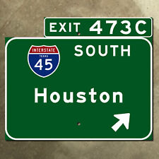 Texas Houston Interstate 45 South exit 473C 1961 highway marker road sign 18x15 picture