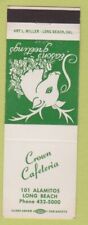 Matchbook Cover - Crown Cafeteria Long Beach CA Reindeer Christmas picture