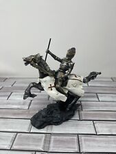 Medieval Charging Knight and Horse Figurine Italian Design Sculpture 8” picture