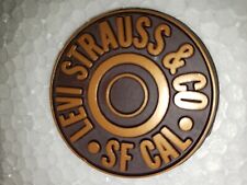 Levi Strauss & Co SF CAL Vintage Vinyl Refrigerator Magnet Rare NOS USA picture