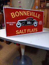 Bonneville Salt Flats Porcelain Sign picture