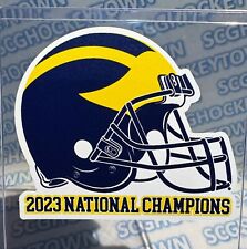 🔥2023 NATIONAL CHAMPIONS MICHIGAN WOLVERINES COLOR DECAL STICKER 2024 (HELMET) picture