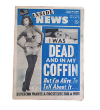 Inside News tabloid magazine 1965 girlie crime articles advertising picture