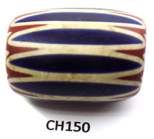 Super Antique Venetian Chevron Trade Bead African Collection Italy # CH150 BG 61 picture