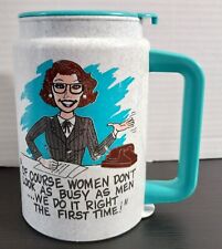 Vtg Whirley Funny Office Humor WOMEN DO IT RIGHT THE FIRST TIME Made In USA picture
