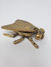 Vintage Brass Fly Ashtray Trinket Box picture