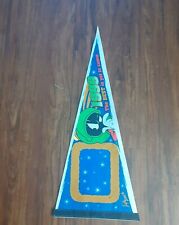 Vintage 1999 Marvin the Martian  30 Inch perforated Pennant Warner Bros. picture
