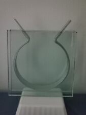 MOMA GLASS & METAL RIBBON VASE DESIGNED BY PETER HEWITT POST MODERNIST ARTIST picture