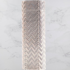 Working CARTIER Oval Herringbone Roller Gas Lighter Silver Japan [Used] picture