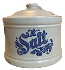 Pfaltzgraff Yorktowne Stoneware Salt Canister with Lid picture
