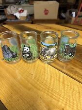 WELCH'S WWF Endangered Species Collection Jelly Glass Jars Panda GORILLA + picture