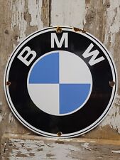 VINTAGE BMW PORCELAIN SIGN OLD GERMAN AUTOMOBILE CAR DEALER SALES DEPARMENT 12