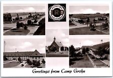 VINTAGE POSTCARD MULTIPLE IMAGES OF CAMP GROHN DISPLACED PERSON REFUGEES GERMANY picture