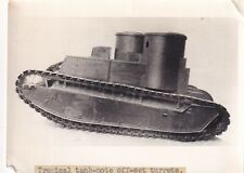 Vintage Real Photo RARE Post-WWI TROPICAL LIGHT TANK B 1920's Offset Turrets 692 picture