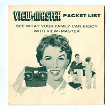 Vintage 1958 Sawyer VIEW-MASTER Packet List 3-D Stereoscope Viewer Advertising picture