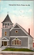 Vintage Postcard Congregational Church Presque Isle ME Maine               G-291 picture