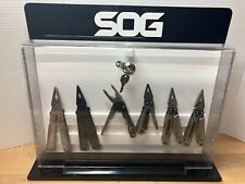 Sog Multi-Tool Knife Locking Display Case, Pocket Knife Case Man Cave With Tools picture