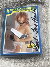 Sarah Jane Hamilton Signed Card Superstars of Porn 1994 picture