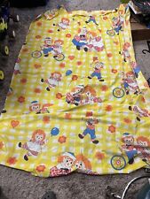 Vintage Two Twin Size Raggedy Ann &Andy Fitted And Flat Sheets  1975 picture