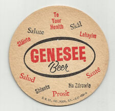 Pair of 1960's Genesee Beer languages Coasters  to say 