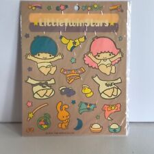 Vintage Sanrio 1984 Little Twin Stars New Stickers With Dress and Play Scene picture