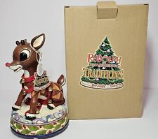 Jim Shore Enesco Rudolph The Red Nosed Reindeer Traditions Musical Figurine 2009 picture