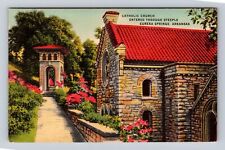 Eureka Springs AR-Arkansas, Catholic Church, Antique Vintage Souvenir Postcard picture