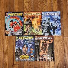 Lot of *5* Issues of PREVIEWS MAGAZINE/Comics News, 2003-2006 picture