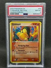 2005 Pokemon TCG Card Unseen Forces Cyndaquil Reverse Holo 54/115 PSA 8 picture