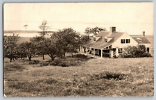 RPPC Real Photo Postcard - House & View of Bay - Unposted picture