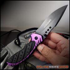 TACTICAL PURPLE DOPPLER ASSISTED POCKET KNIFE Folding Rescue Blade CSGO picture