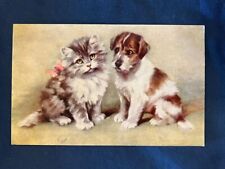 Jack Russell Antique PC - DB - 1930 “Floss and Fido” Oilette by Tuck picture
